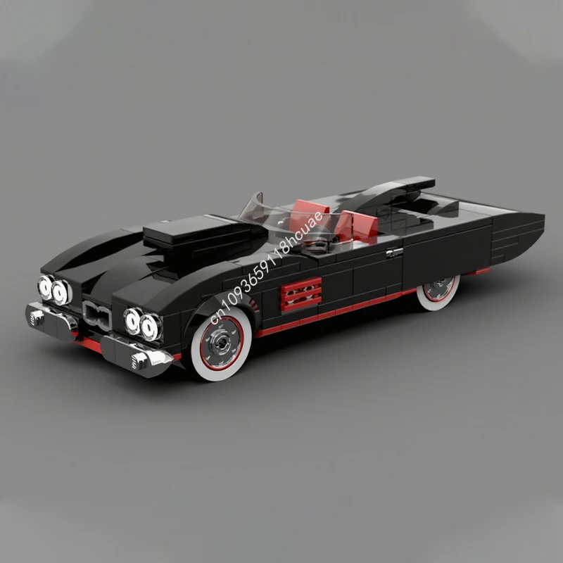 

221 шт. MOC винтажный Бэтмобиль City Champions суперкар модель строительные блоки ремесленные игрушки детские модульные креативные рождественские подарки