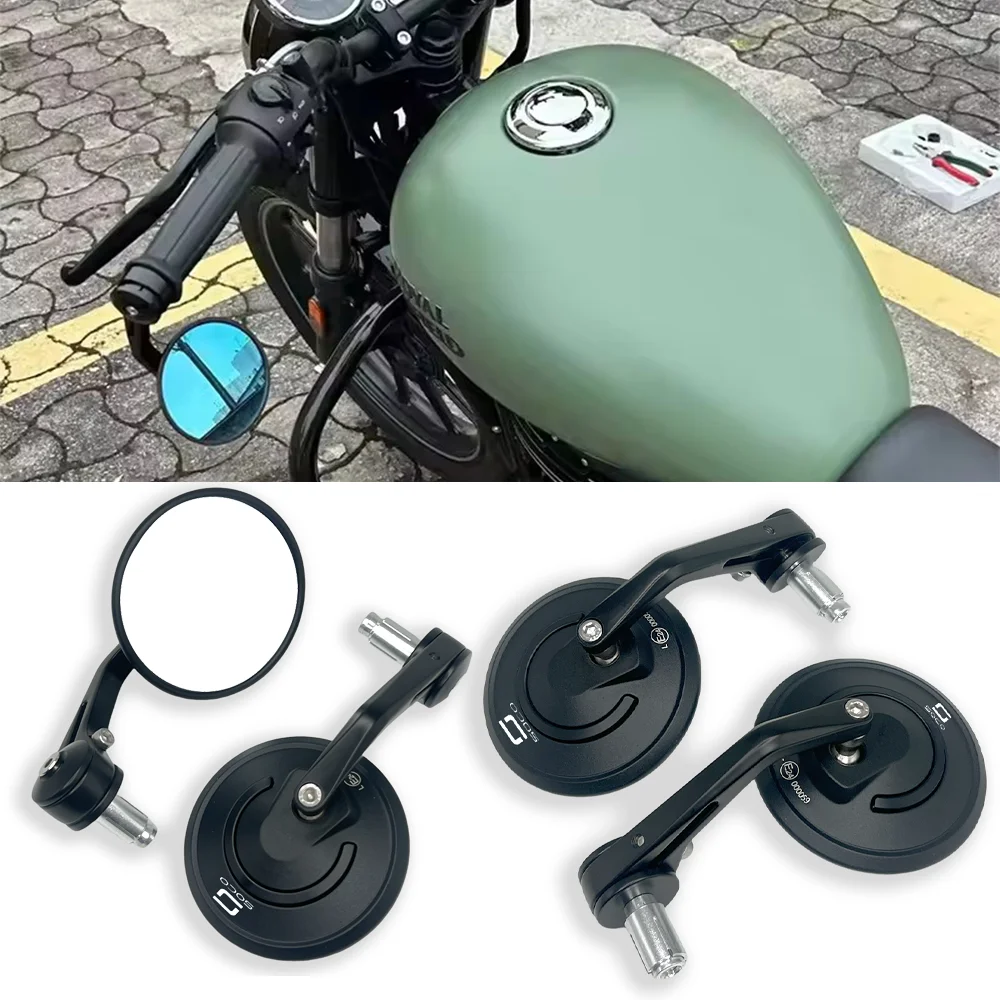 

For Super Soco CPx CUmini CUx TC 50 TC Max Wanderer TCMax Motorcycle Bar End Mirrors Retro Handlebar Tip Rearview CNC Aluminum