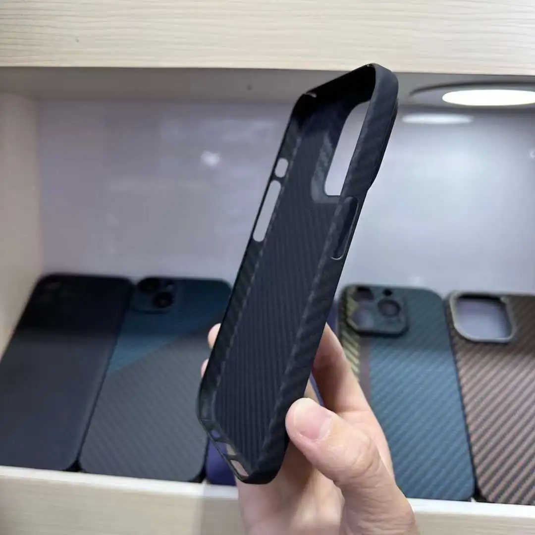 Carbon Fiber Case for IPhone15 Pro Max Case Aramid Fiber Materials Ultra-thin for IPhone 15 15Pro 15Plus Phone Cover Accessory