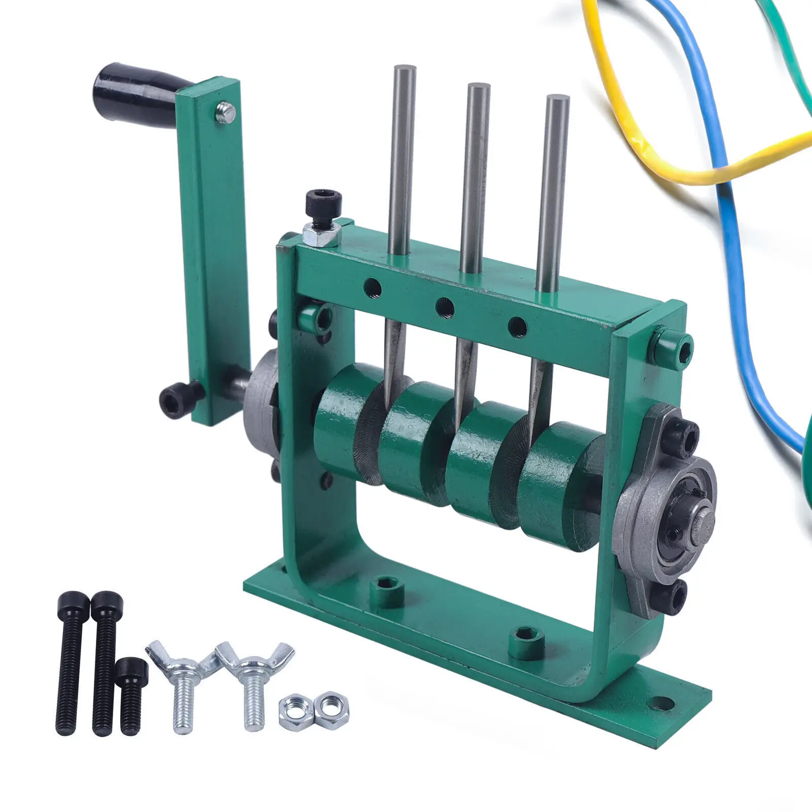 Manual Rolling Stripping Scrap Cable Stripper, Copper Recycling Tool, Wire Drawing Hine, 3 Blades, 32mm