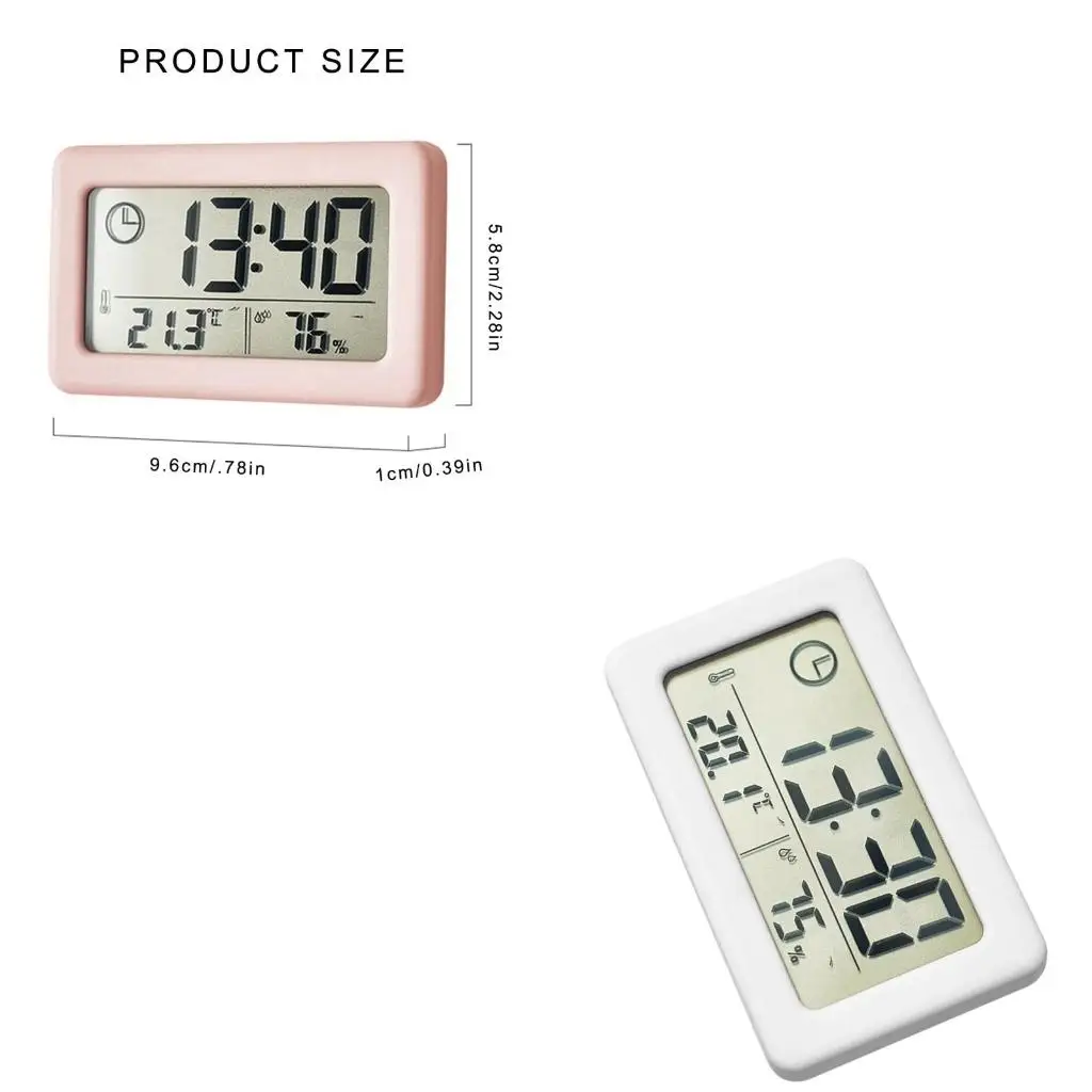  Digital  Wall Clock with Temperature and Humiditys Display for Modern Homes