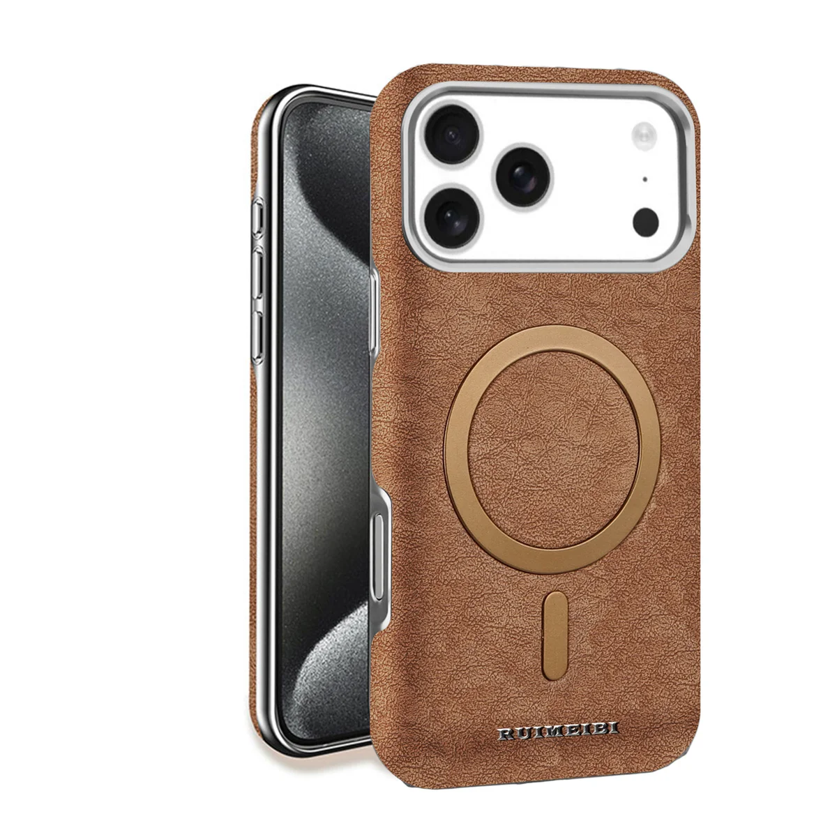 

For MagSafe Magnetic PU Leather Phone Case for iPhone 17 Pro Max Air 16 15 14 Plus 13 12 Retro Matte Shockproof Protective Cover