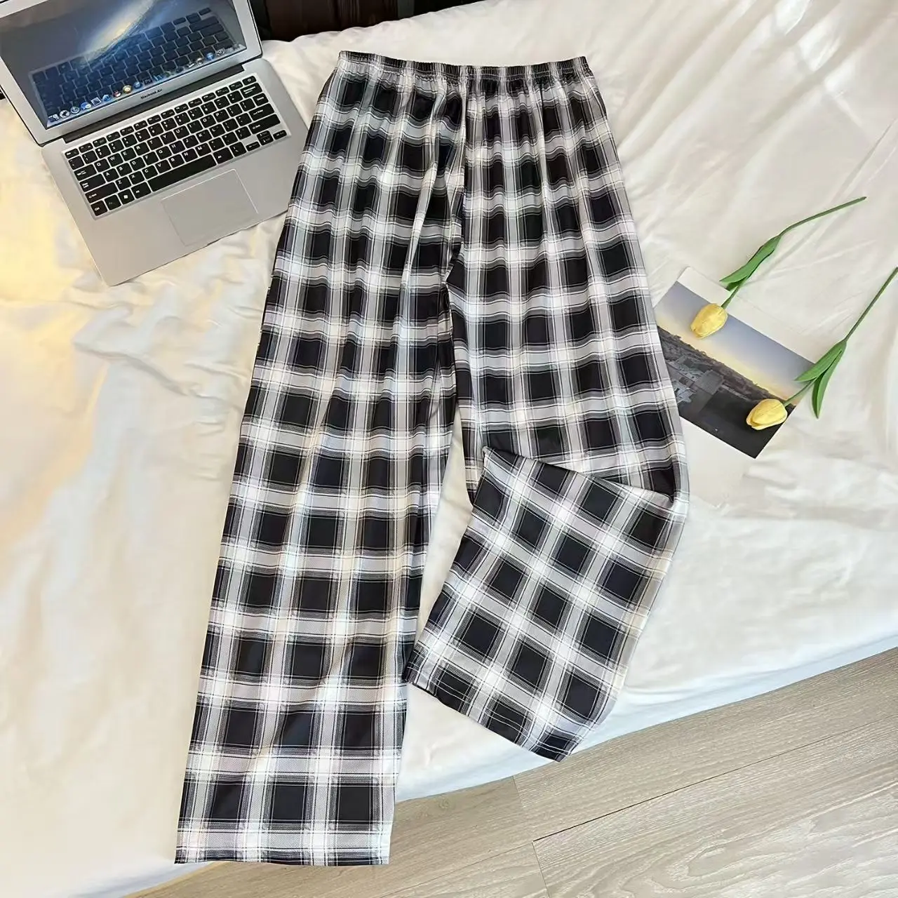 

High-Quality Men's Pajama Pants for Spring and Autumn, Casual Home Long Pants, Comfortable Large-Size Loungewear for Young Men