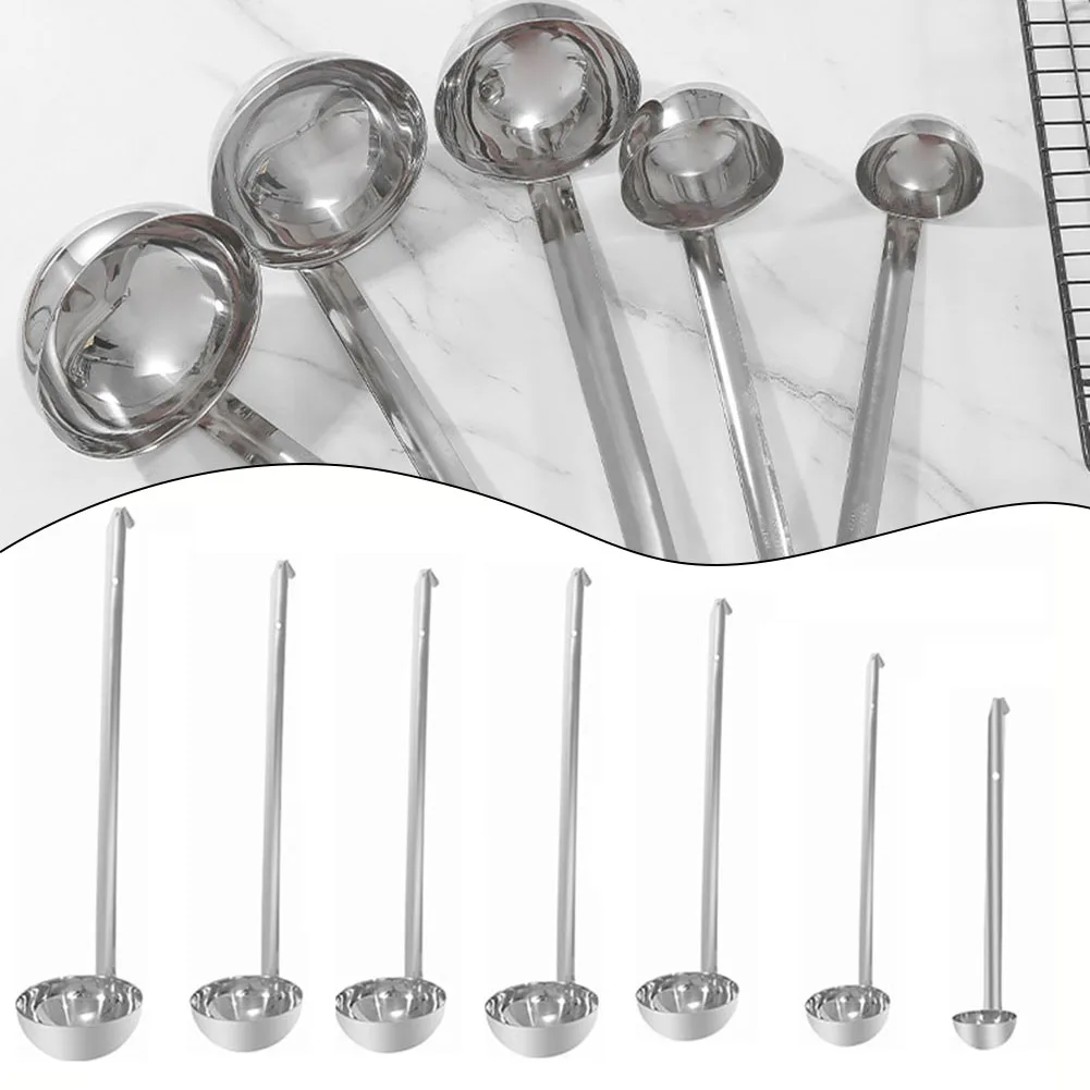 

1pc Stainless Steel Ladle Soup Long Handle Ladle For Kitchen Cooking Soup Sauce 30/60/90/120/150/180ml