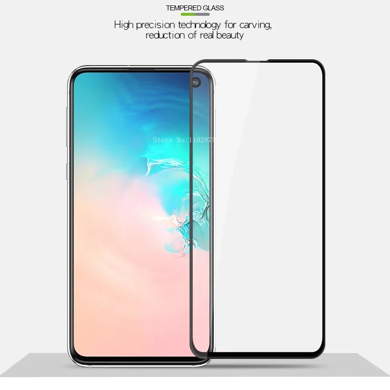 Full Screen Cover Tempered Glass Protective For Samsung Galaxy S10E S10 Screen protector for Samsung S24 S23 S22 S21 S20 PLUS