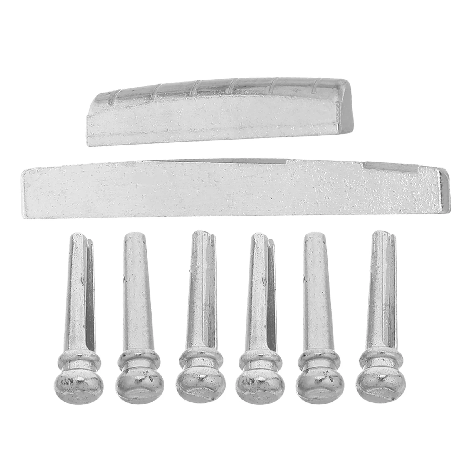 

1 set 1 Set Metal Acoustic Bridge Pins Folk String Retainer Repair Replacement Parts Saddle Bridge End Pin Socket Nut Protective