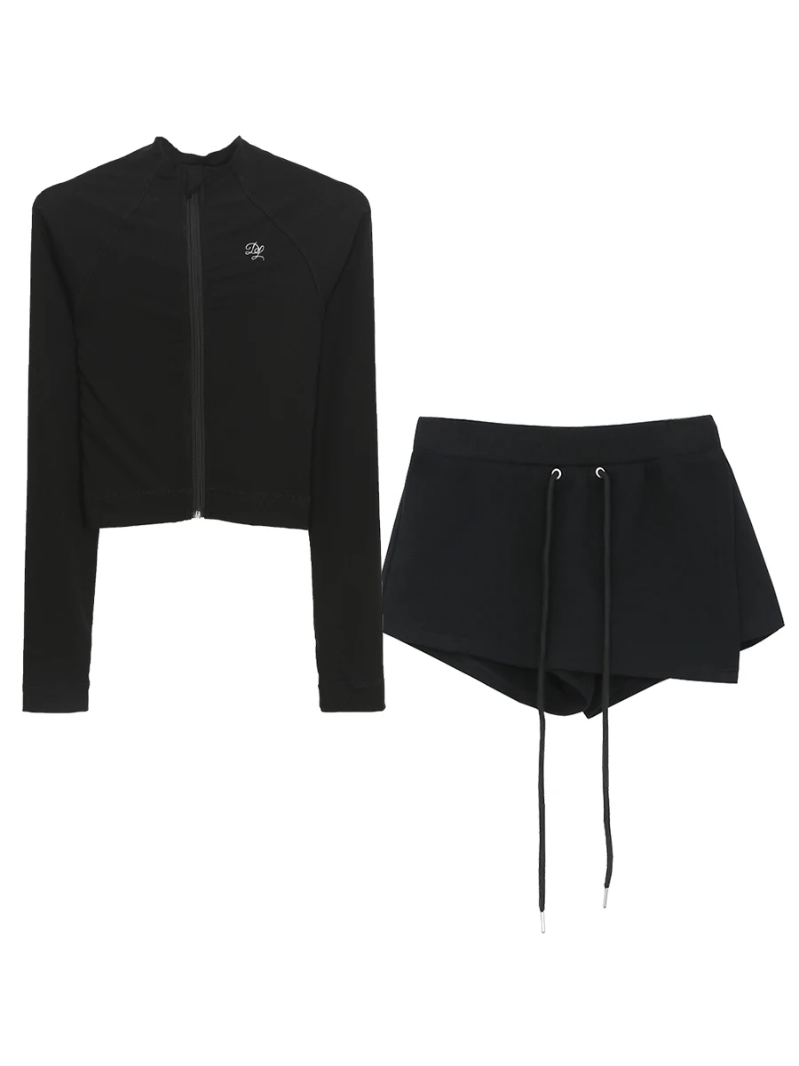 Conjunto de Dos Piezas de Ropa de Protección Solar para Mujer, Color Ne, Estilo Casual de Verano, Transpirable, para Viaja...