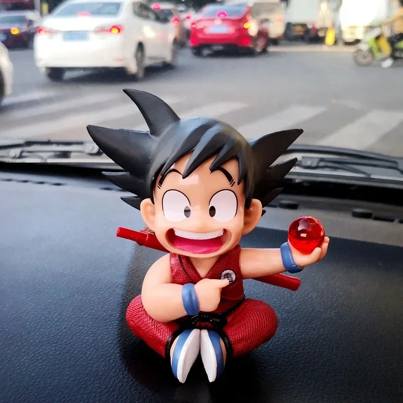 Anime Dragon Ball Figurka Siedząca Postawa Son Goku Gk Samochód Kreatywna Kreskówka Statuetka Pvc Figurka Akcji Ozdoby Model Prezenty Dla Dzieci