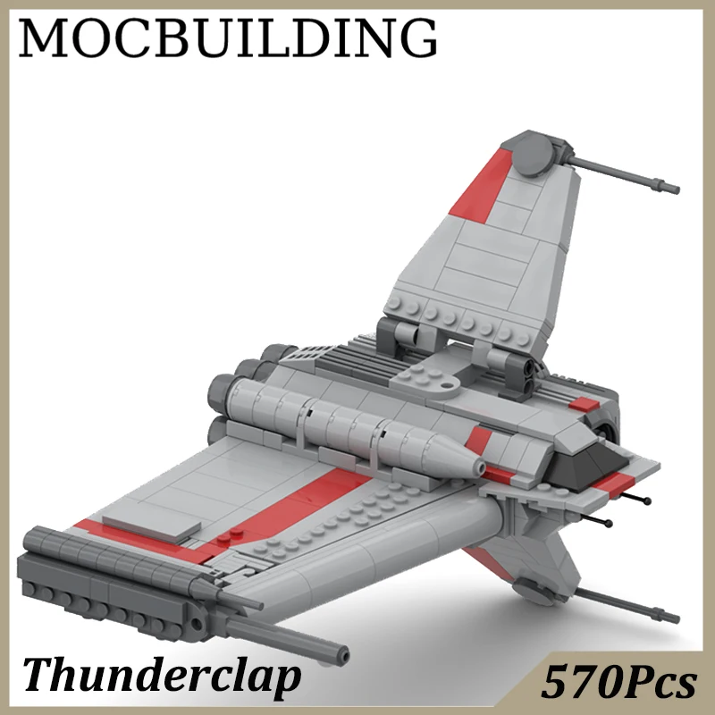 Thunderclaped Assault Craft Display Model MOC Building Block Bricks Toys for Kids Birthday Gift