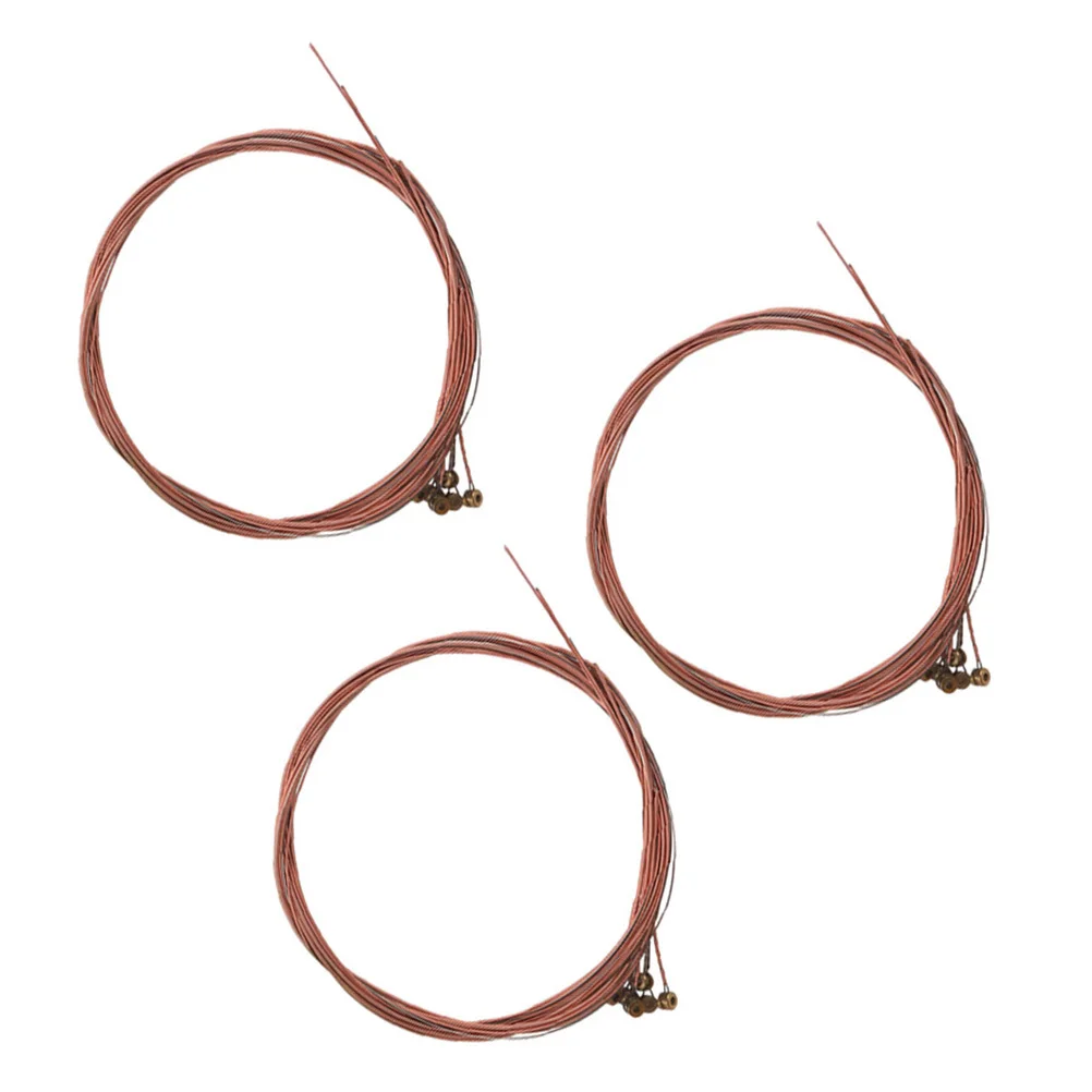 Corda per chitarra folk da 3 sacchetti Ottone Acciaio Stabile Tune Bronzo rosso di alta qualità per corde per basso per strumenti musicali