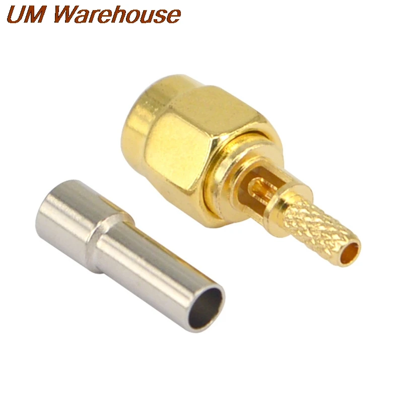 

100piece SMA Male open sunroof anti stripping type grounding SMA-J-1.5RG174 RG316 RG178Antenna connector