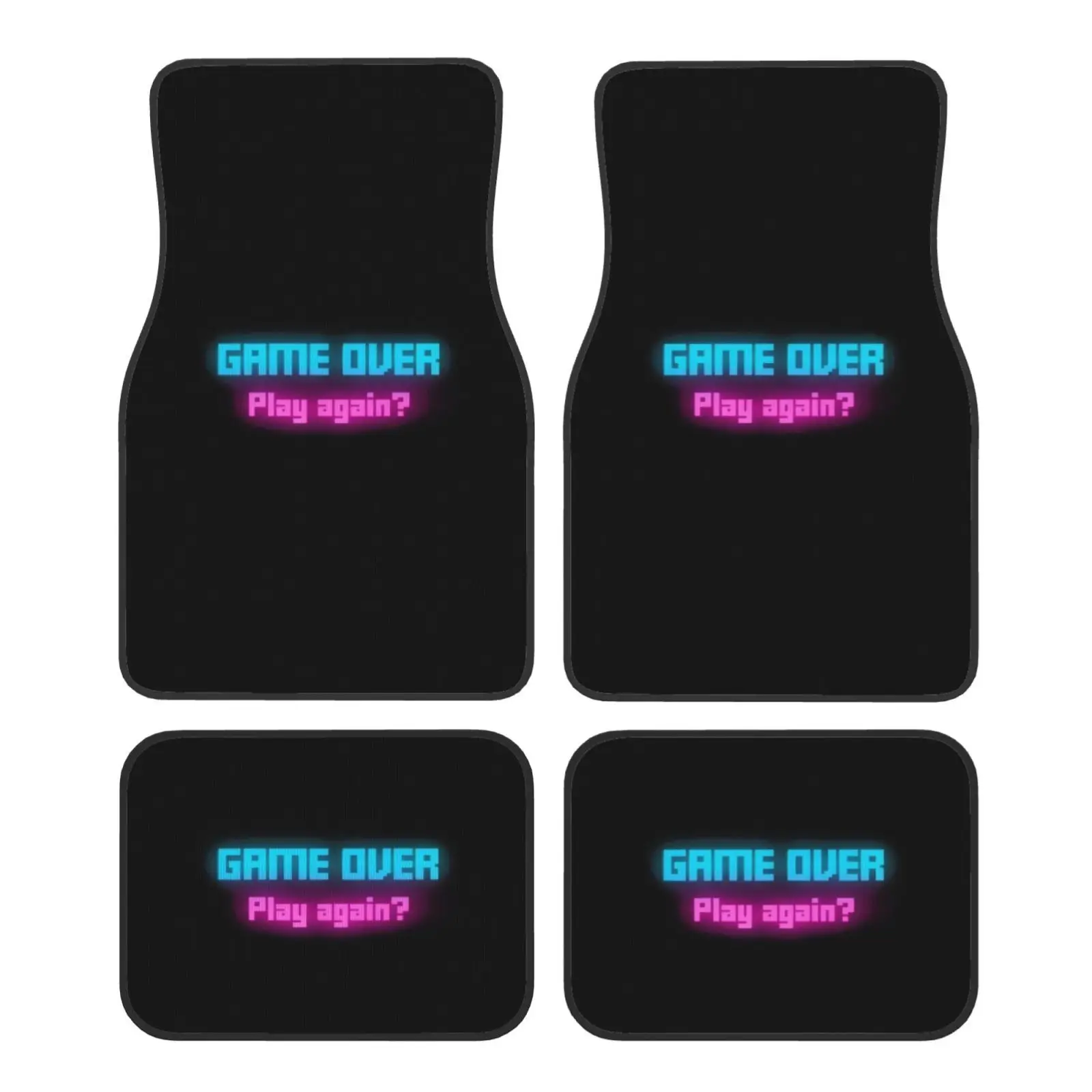 Set Of Four - Universal Car Floor Mats With A British Design, Made From High-Density Polyester That Is Durable And Easy To Clean