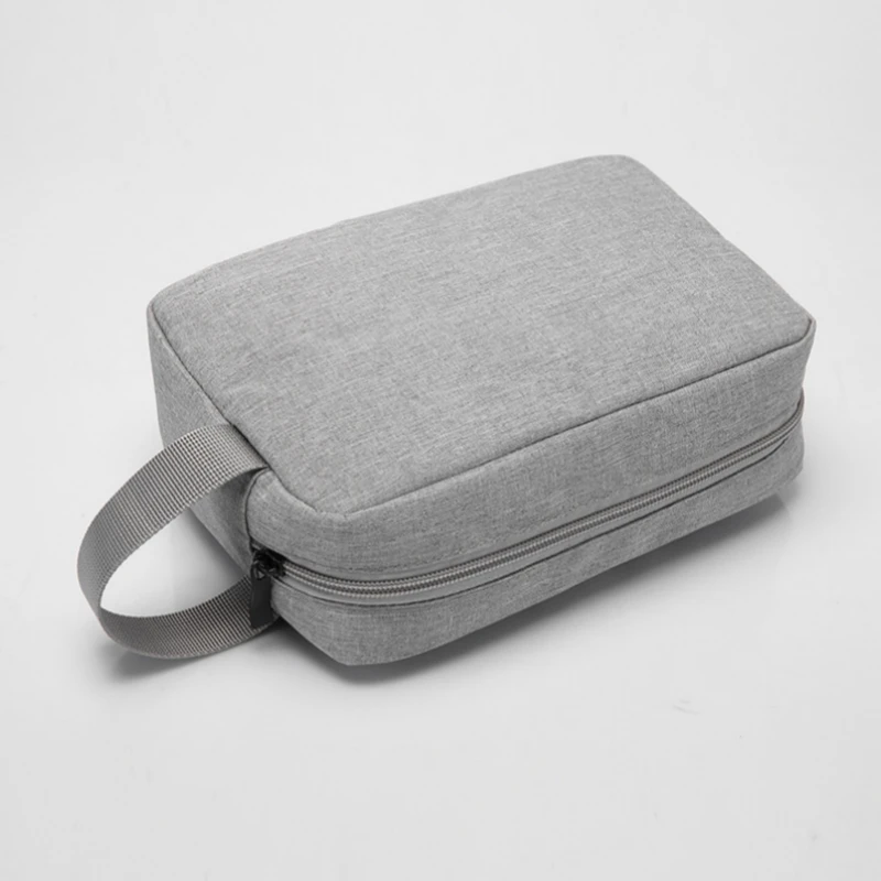 Bolsa de almacenamiento de cosméticos, bolsa de mano con fuente de alimentación Digital, para teléfono móvil, auriculares, Cable de datos, organizador de moda, neceser de viaje