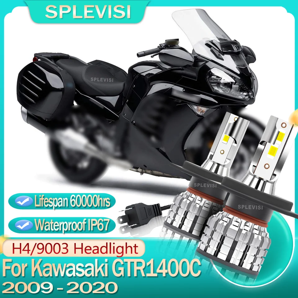 

High-Performance LED H4 motorcycle Headlight For Kawasaki GTR1400C 2009 2010 2011 2012 2013 2014 2015 2016 2017 2018 2019 2020