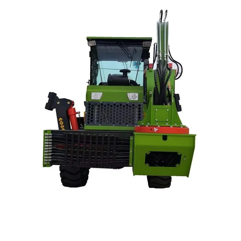 حفارة حفار محرك 4x4 عالية التحمل مع تحميل تصنيف 5 طن بمحرك رباعي العجلات ومرفق دلو أمامي #2