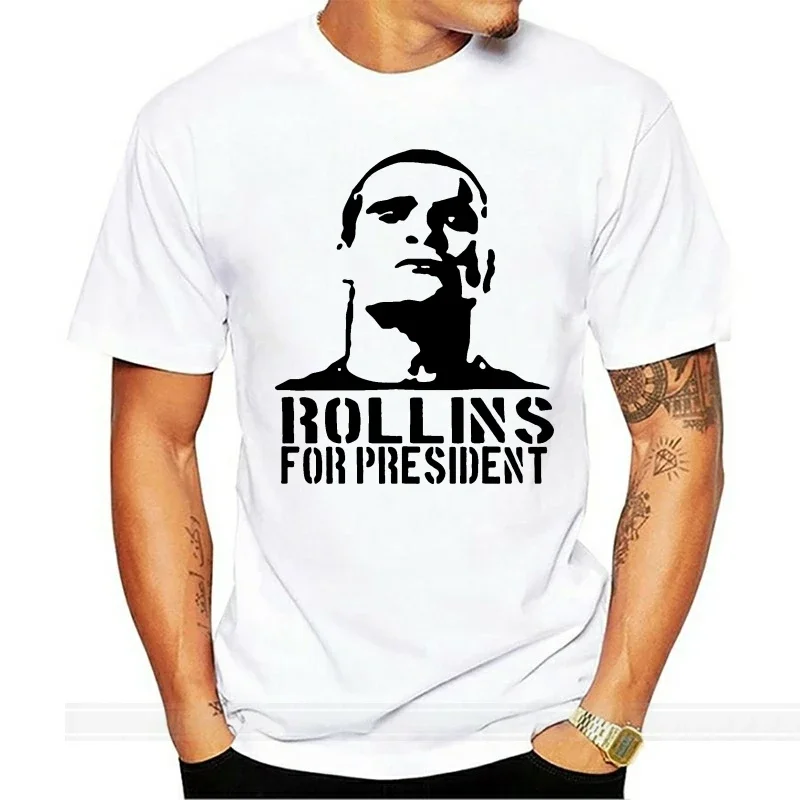 Rollins for President t shirt - Funny t-shirt comic Henry punk rock tv