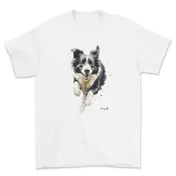 Border Collie T-shirt Dog Lovers Anime Graphic T-shirts For Men Clothing Women Tees Y2K Tops Short Sleeve