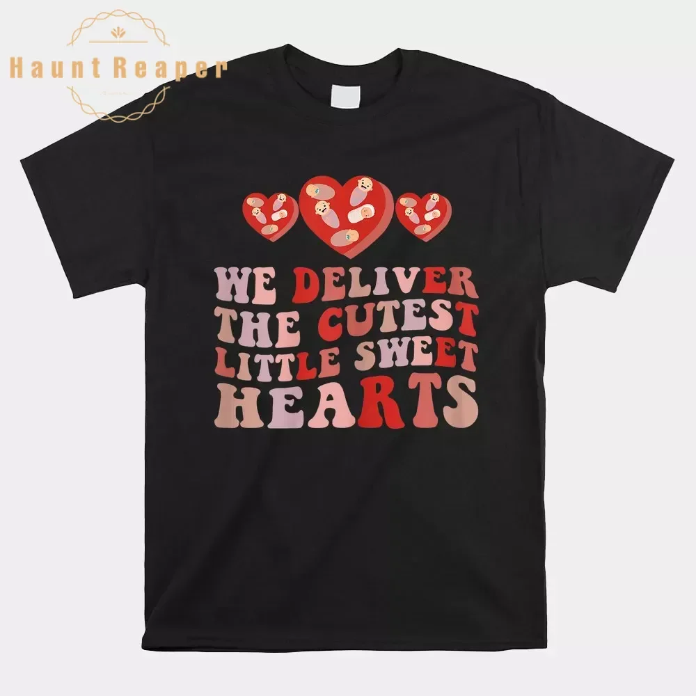 

Haunt Reaper Men T Shirt We Deliver The Cutest Little Sweet Hearts Nicu Valentines Shirt Camisas Hombre For Men Cotton Tops Tees