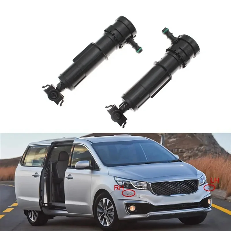 

Front Headlight Washer Nozzle Head Light Cleaning Spray Pump For Kia Carnival Sedona 2015-2018 98671-A9000 98672-A9000 Parts