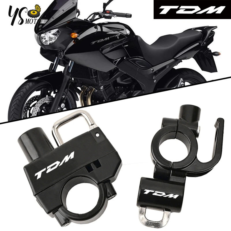 New For YAMAHA TDM850 TDM900 TDM 850 900 All Year Universal Motorcycle CNC Accessories Aluminium Helmet Lock Anti-Theft Helm