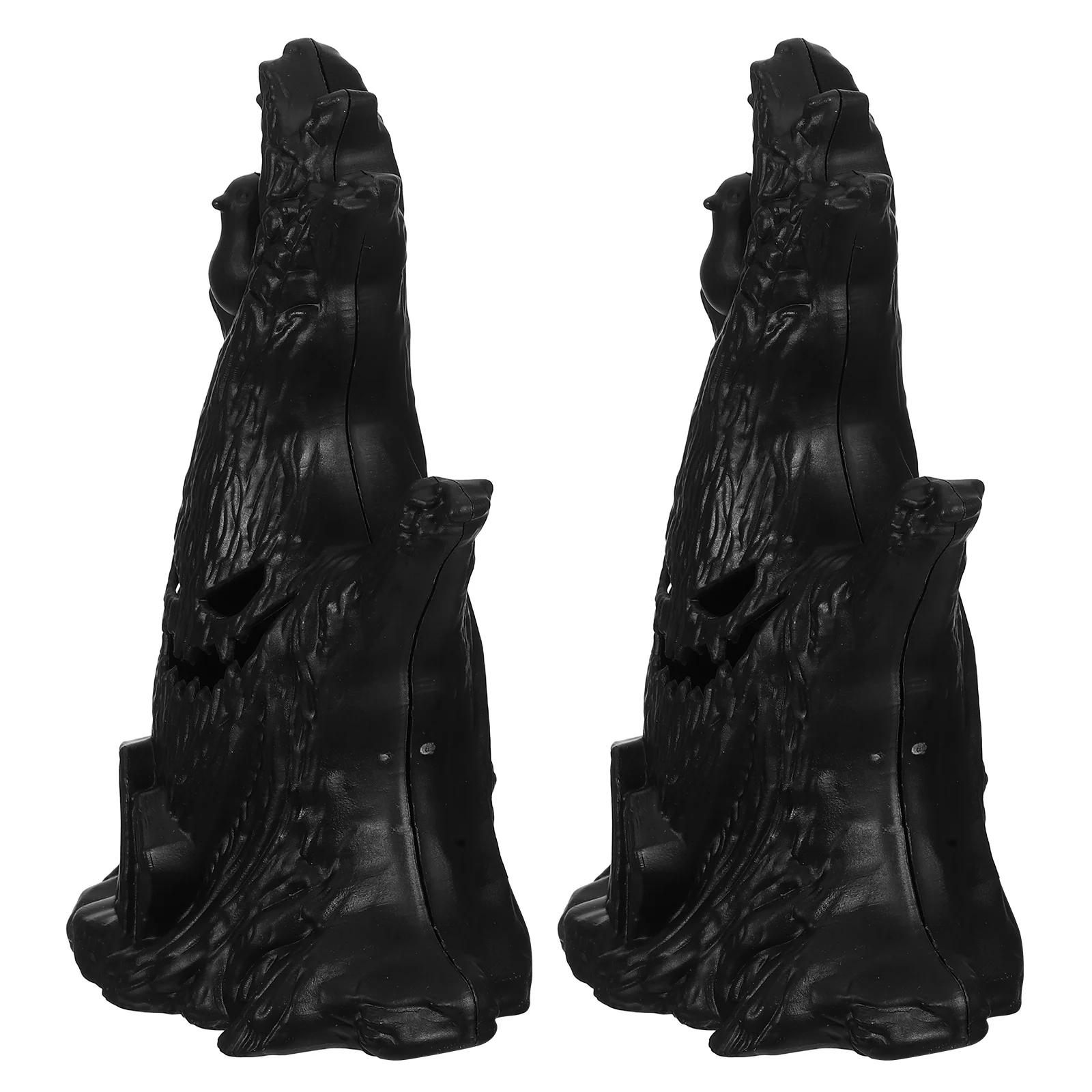 

2 Pcs Glowing Ghost Tree Decoration Halloween Decorations Spooky Desk Lamp Table for Figurines Indoor