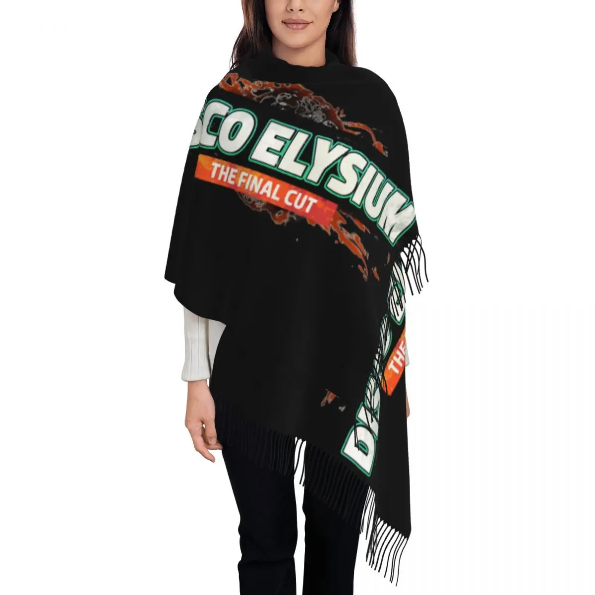 

Игровой шарф с диско-элизием и принтом на заказ для женщин и мужчин, зима-осень, теплые шарфы, шаль