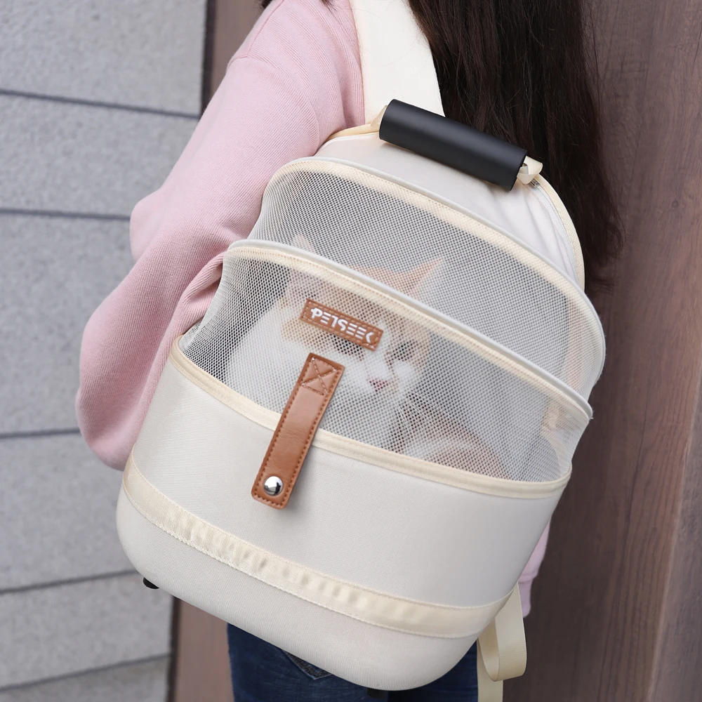 Cat Bag Going-Out Portable Space Capsule Large-capacity Cat Bag Portable Cat Cage BoxTravel Backpack Pet Supplies