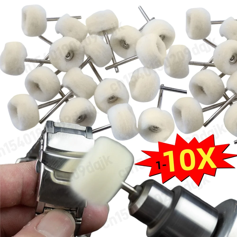 

1-10 шт., мини-шерстяная полировальная головка, хвостовик 3 мм, полировальное колесо, щетка для полировки, дрель, вращающийся абразивный инструмент, аксессуары для чистки деталей автомобиля