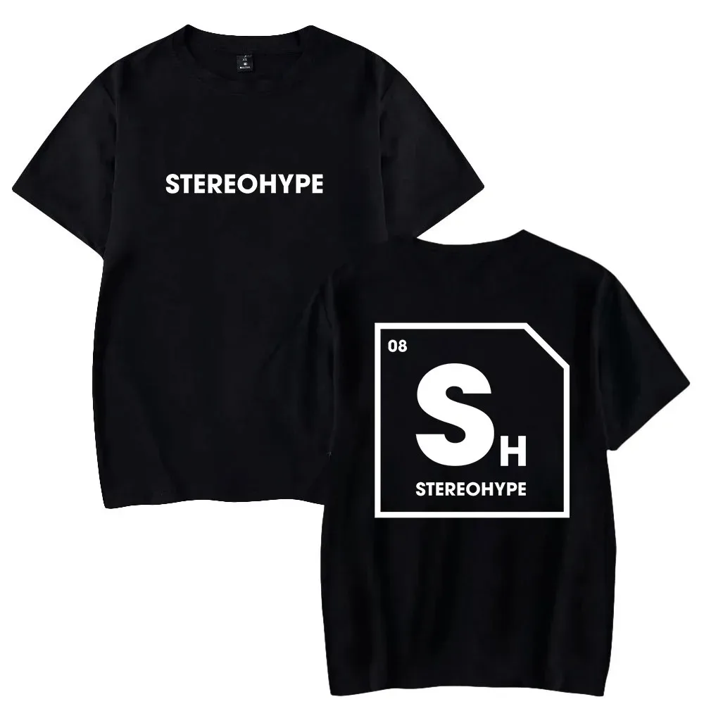 James Hype Stereohype T-shirt Crewneck Short Sleeve Tee Summer Women Men Sweatshirt Hip Hop Casual Clothes Kids Tops