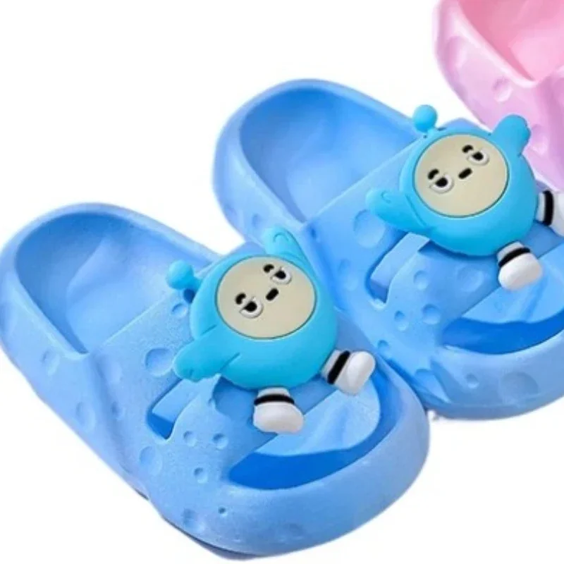 

Удобная обувь для ванны, детские вечерние детские тапочки с яйцом для мальчиков, домашние детские домашние новые милые нескользящие дышащие мягкие подошвы для девочек