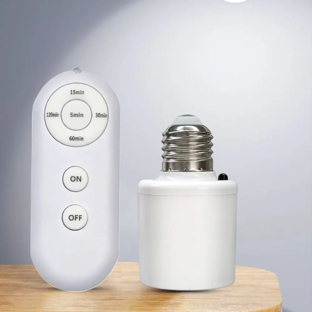 

Прочный E27 умный таймер, держатель лампы, таймер, AC85-265V, цоколь лампы, бытовой беспроводной пульт дистанционного управления, умный держатель лампы