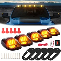 Kits de luces universales para techo de coche, 12V, 16LED, luces de conducción ámbar blancas para techo de camioneta