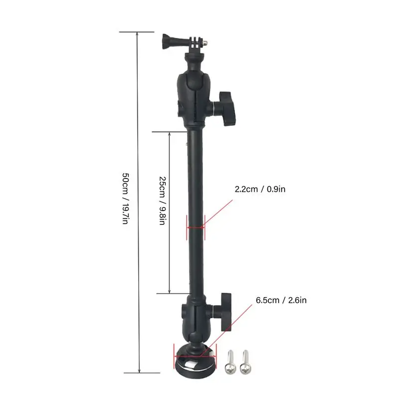 Adjustable Kayak Camera Mount Base Safety Camera Holders With Long Marine Boat Camera Bracket Replacement Accessories -GP25-