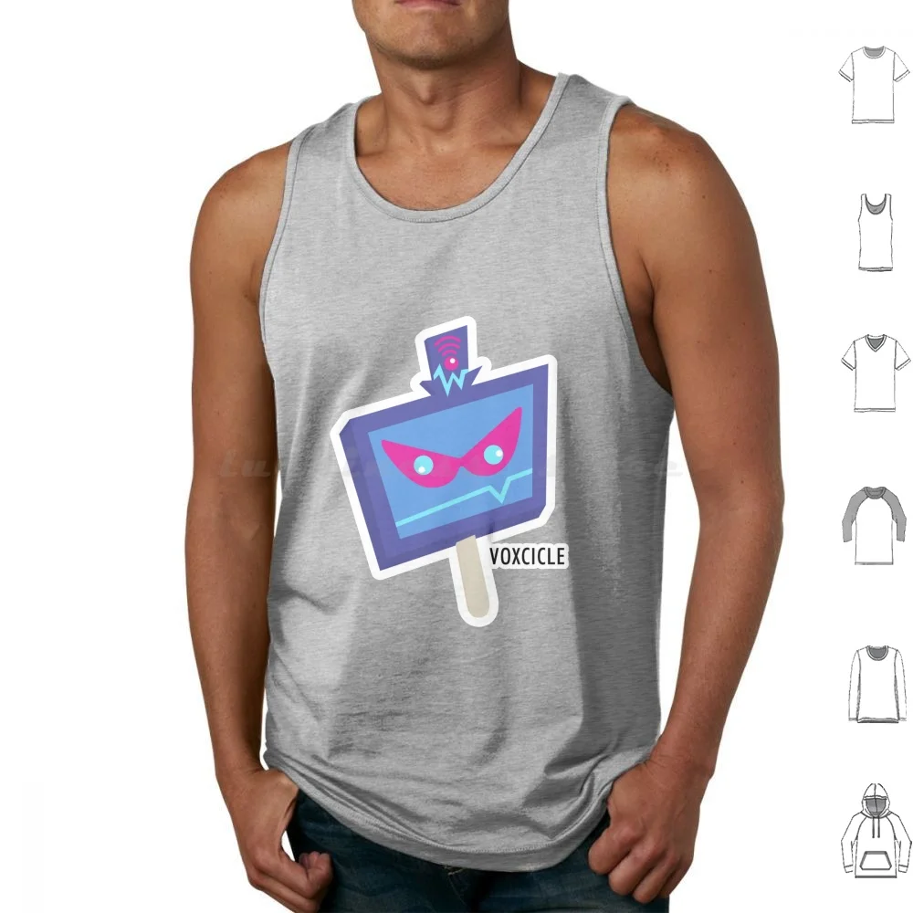 Vox-Popsicle Tank Tops Print Cotton Vox Popsicle Ice Cream Vivziepop Vox Vox