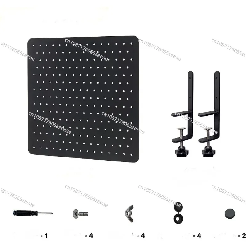 Metal Peg Board Gaming Organizer Clamp On Desk Stand Pegboard Wall Tabletop Storage Perforated Board