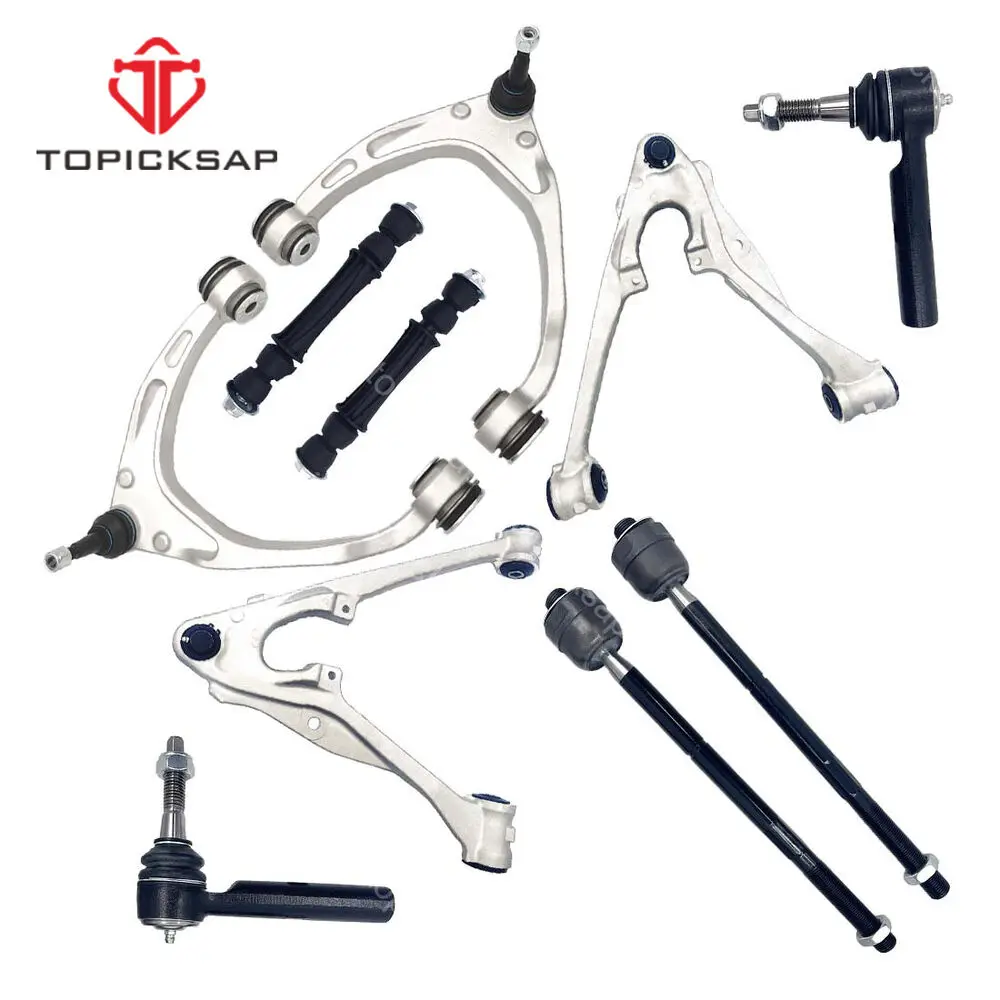 TOPICKSAP Front Upper Lower Control Arm Sway Bar End Link Tie Rod Set Kits for Cadillac Escalade Chevrolet GMC 2014 2015 2016