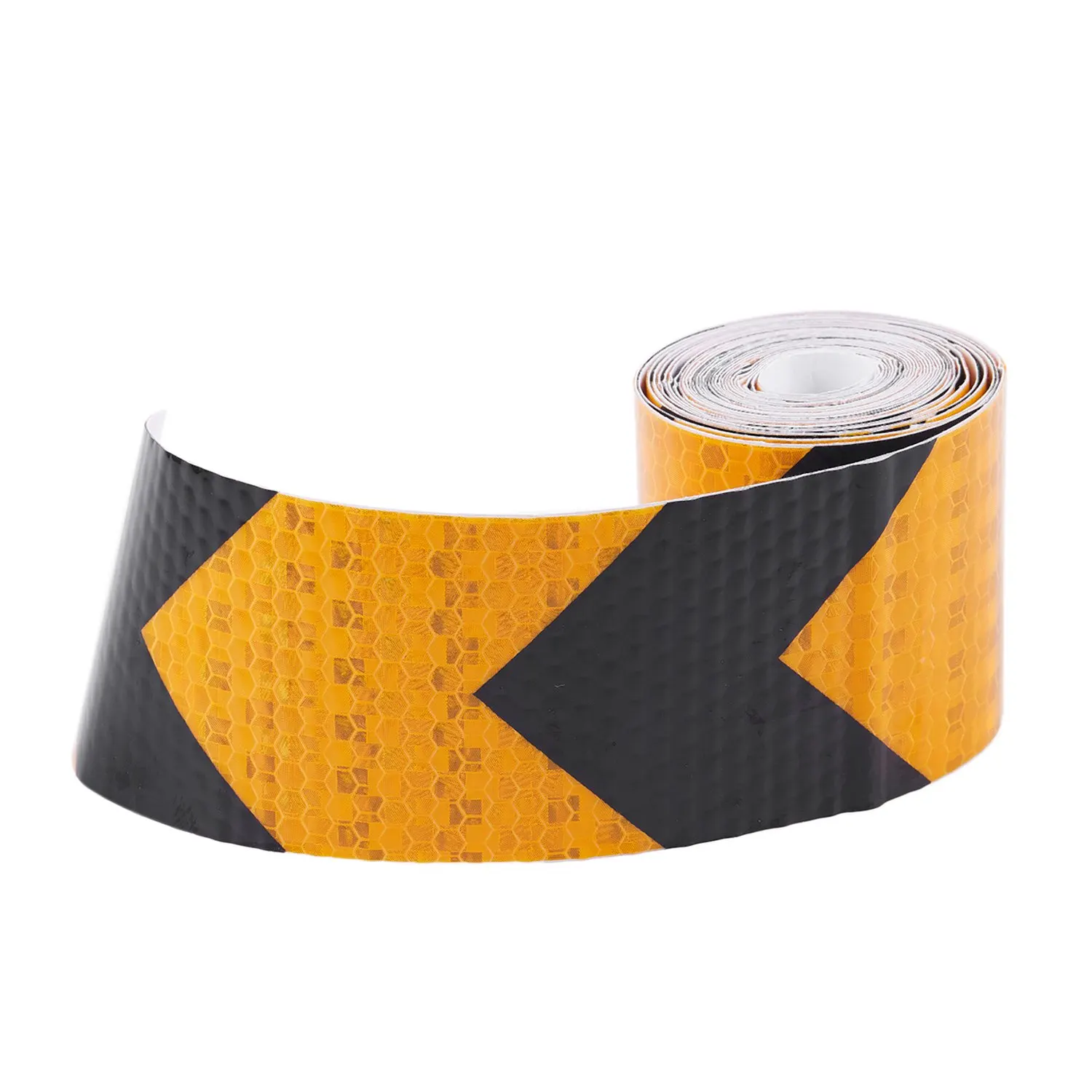 2 inch X10ft 3 Meters Night Reflective Safety Warning Tape Strip Sticker black yellow