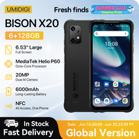 [World Premiere]UMIDIGI BISON X20 Rugged smartphone MTK Helio P60 Octa-Core 6GB 128GB 6.53\