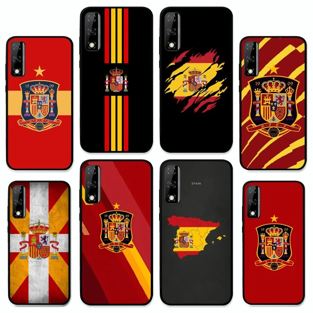 S-Spain Flag Phone Case For Huawei Y9 6 7 5 Prime Enjoy 7s 7 8 Plus 7a 9e 9plus 8E Lite Psmart Shell