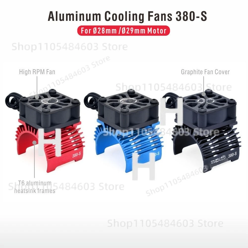 FOR SURPASS RC Motor Cooling Fan Heatsink for 1/8 1/10 RC Car 380 540 40 56 Motor