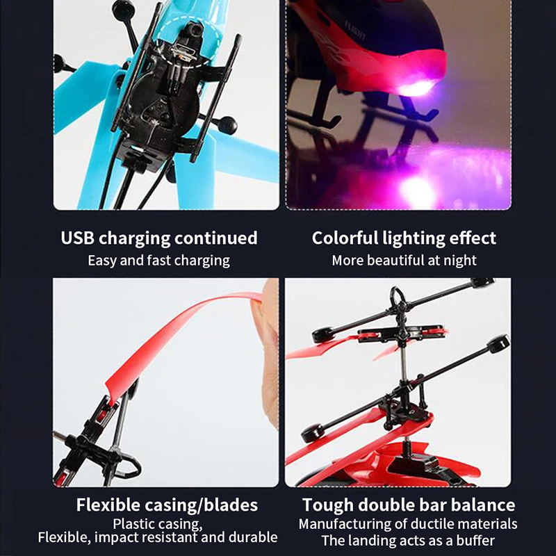 Suspension RC Helicopter Drop-resistant Induction Suspension Aircraft Toys Kids Toy Gift for Kid