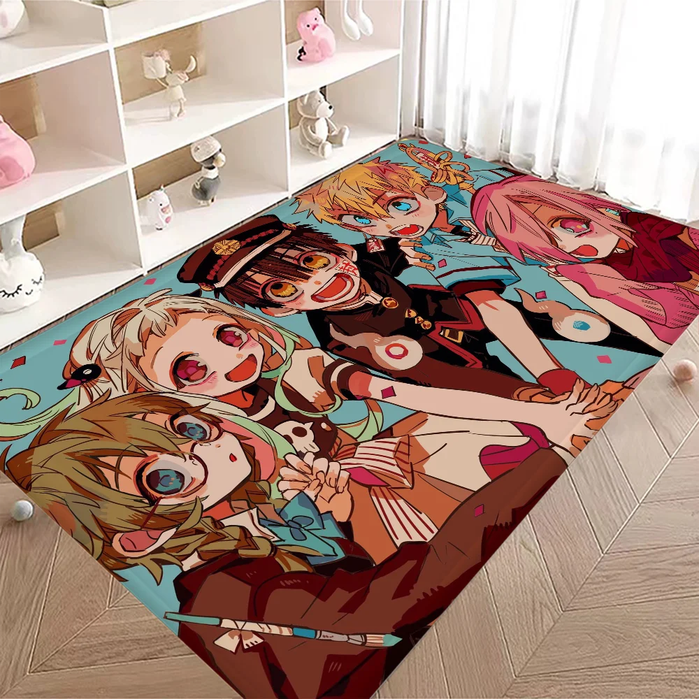 Anime Jibaku Shounen Hanako-kun Bathroom Mat Anti-slip Absorb Water Long Strip Cushion Bedroon Mat Welcome Doormat