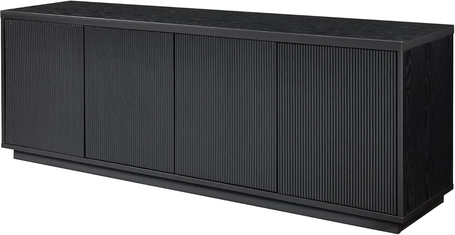 Hanson-Soporte Rectangular para TV, hasta 75 ", grano negro