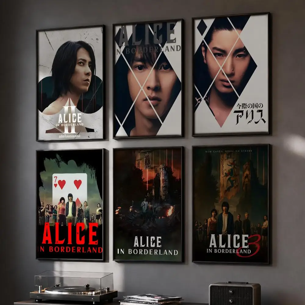 Alice In B-Borderland Show Poster HD Home Wall Stickers House Hallway Living Room Bedroom Bar Office Decor Art Prints