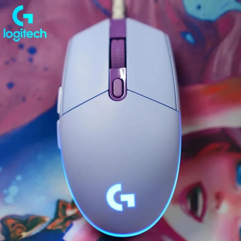 Logitech G102 ゲーミングマウス、8000 DPI、1ms レポートレート、6 つのプログラム可能なボタン、RGB 照明、eスポーツ FPS MOBA、PC ゲーマー向け