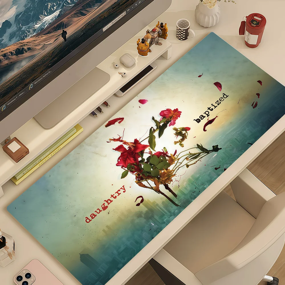 Singer D-Daughtry Mouse Pad Large Non-slip Lockedge Desktop Computer Desk Mat Keyboard Writing MousePad Office Gamer Student