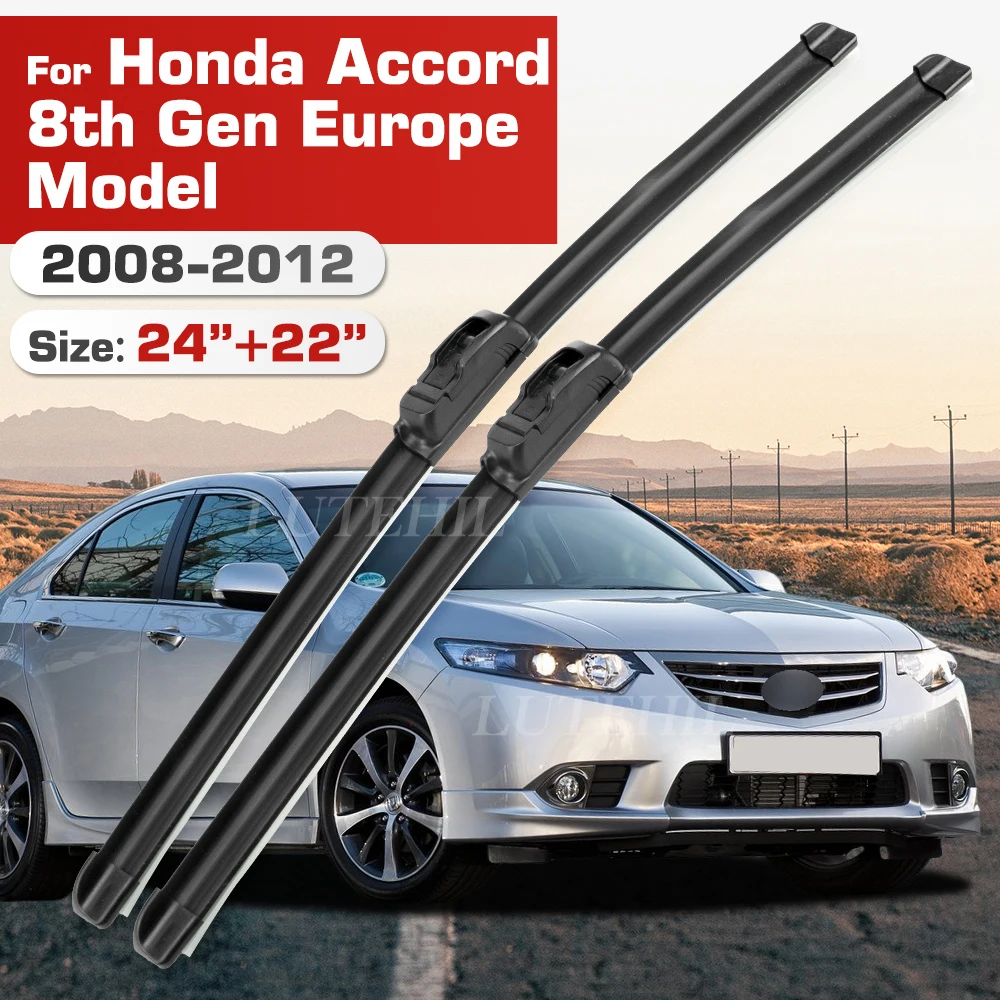 

Стеклоочиститель для Honda Accord 8-го поколения, Европа, модель 2008-2012 2009 2010 2011, передние щетки, лобовое стекло, лобовое стекло, 24 "+ 22"