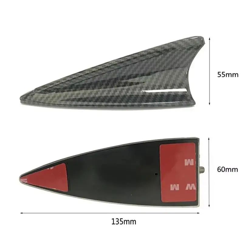 Shark Fin Car Roof Antenna Replacement Universal Adhesive Mount Waterproof Signal Boost Decorative Accessory for Cars view 5