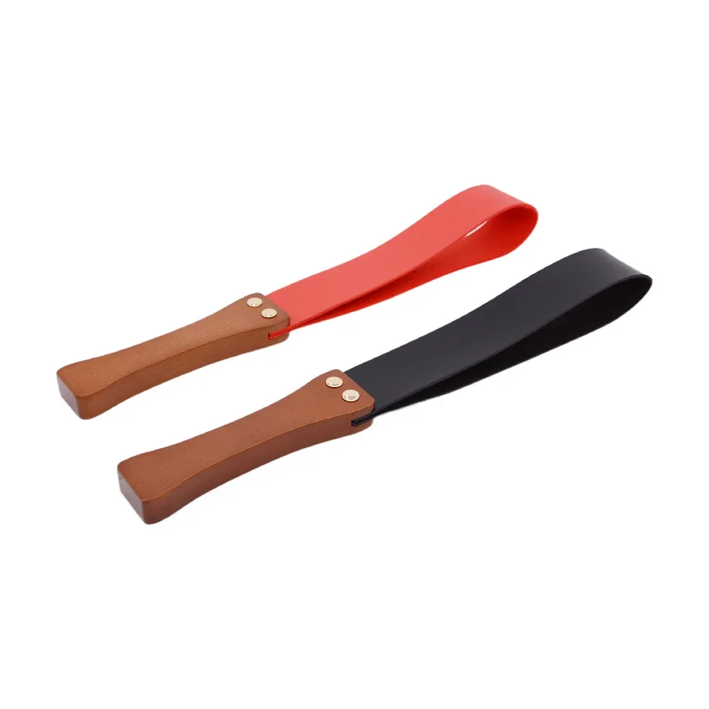 Handwork Make Wooden Handle Genuine Artificial LEATHER Whip