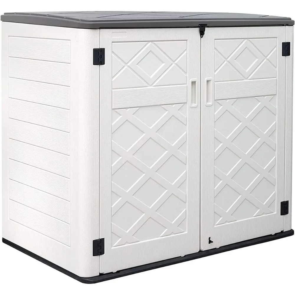 

Storage Shed,Large Outdoor Storage Shed,Horizontal Storage Box Waterproof,Capacity 48 Cubic Feet,Can Store Bicycles,Garden Tools